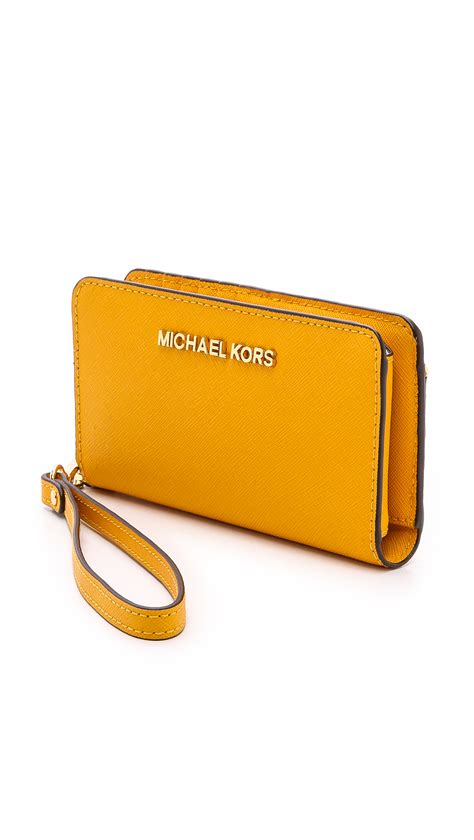 yellow Michael Kors wallet